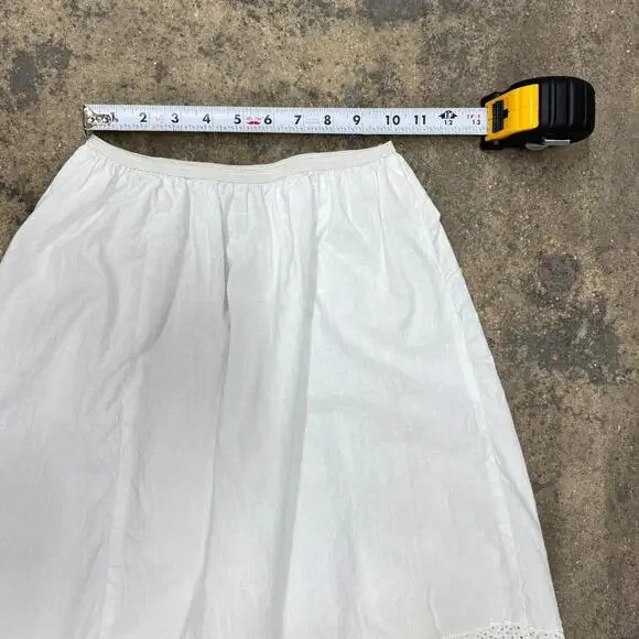 50s Vintage Loomcraft White Cotton Petticoat Slip - Picture 4 of 6